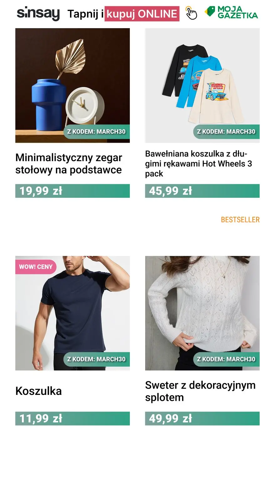 gazetka promocyjna Sinsay 🟢 -30% Oferta Miesiąca - Strona 5
