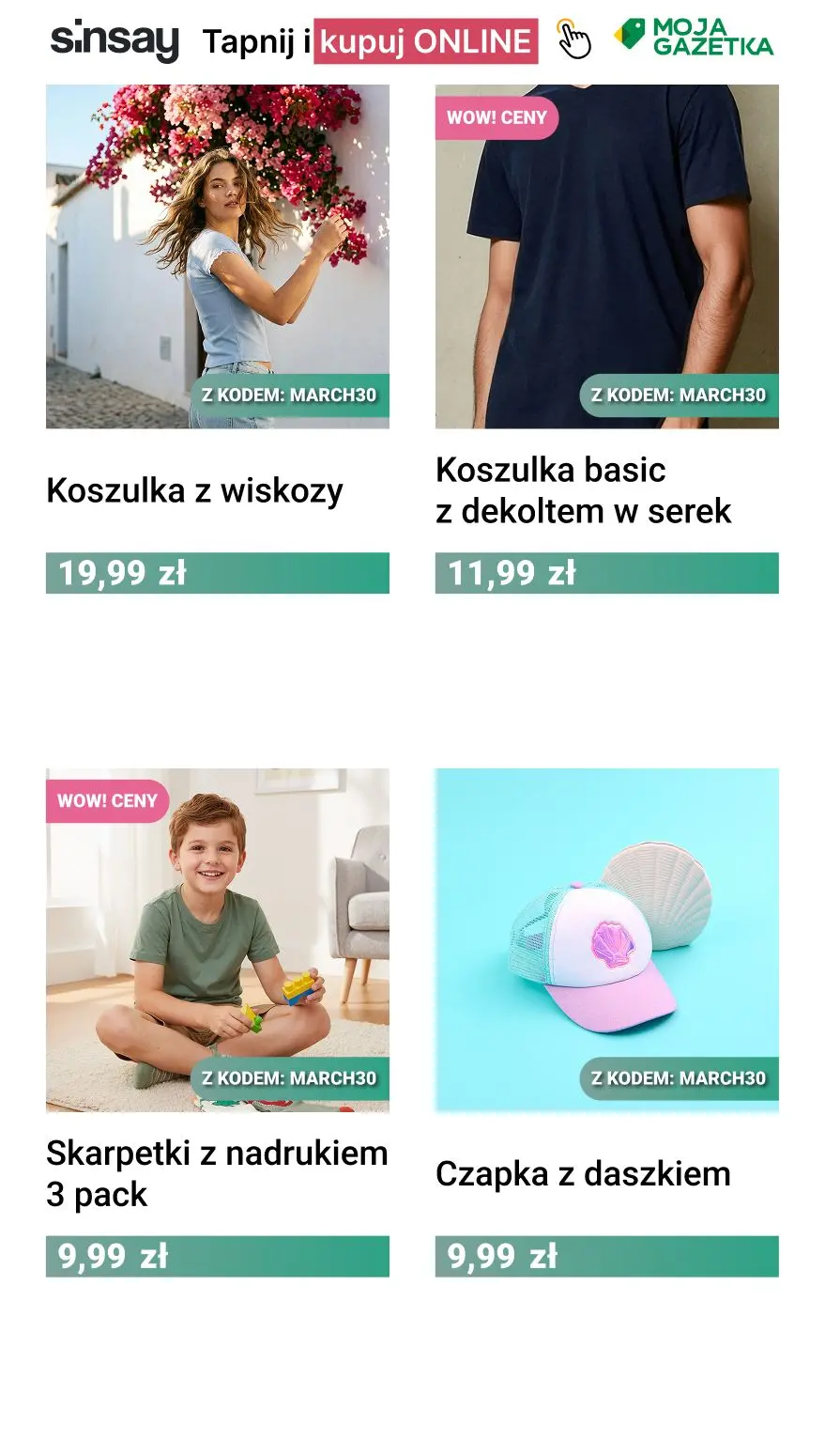gazetka promocyjna Sinsay 🟢 -30% Oferta Miesiąca - Strona 9