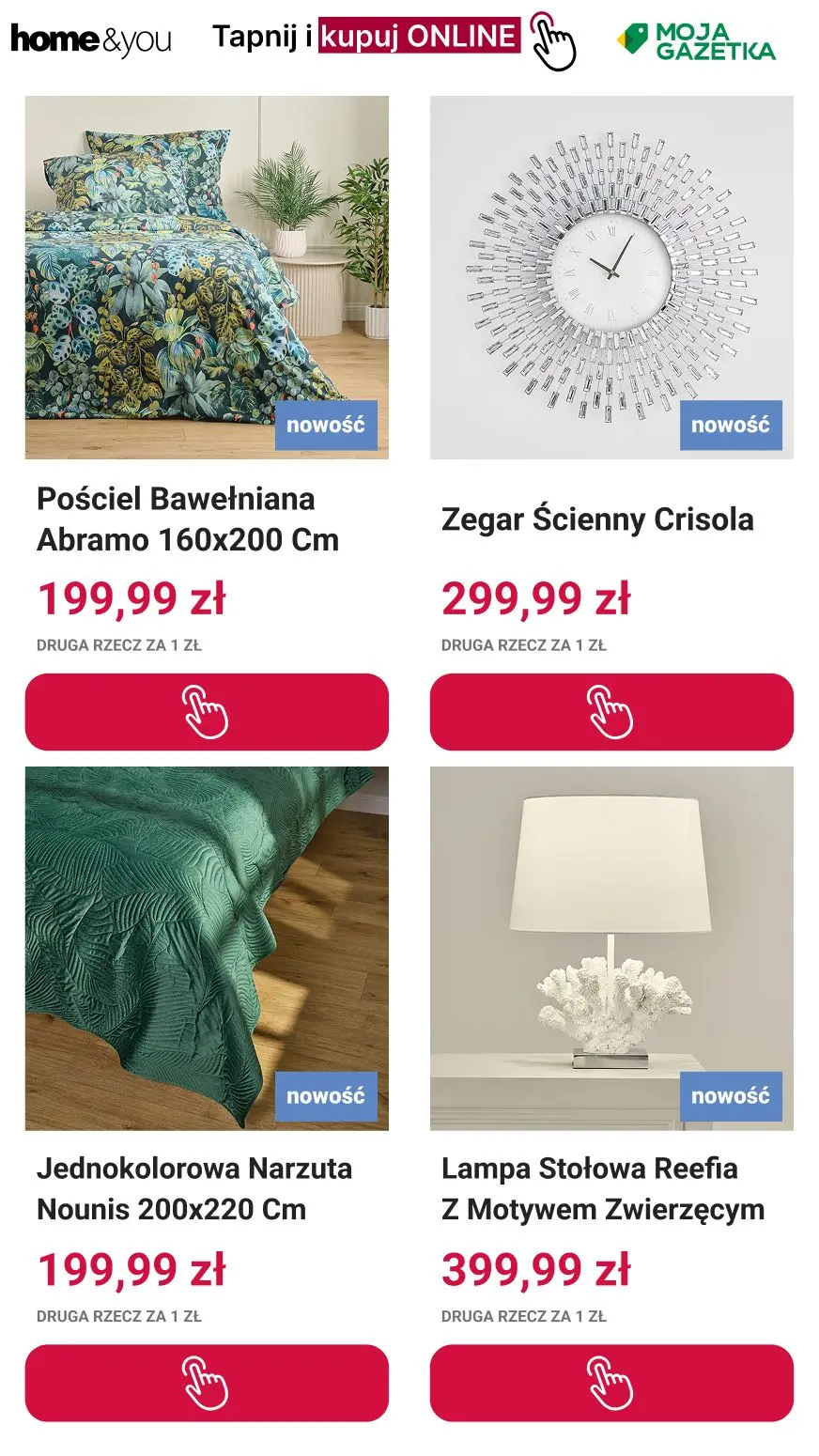 gazetka promocyjna home&you Druga rzecz 1 zł Online i Stacjonarnie! - Strona 2