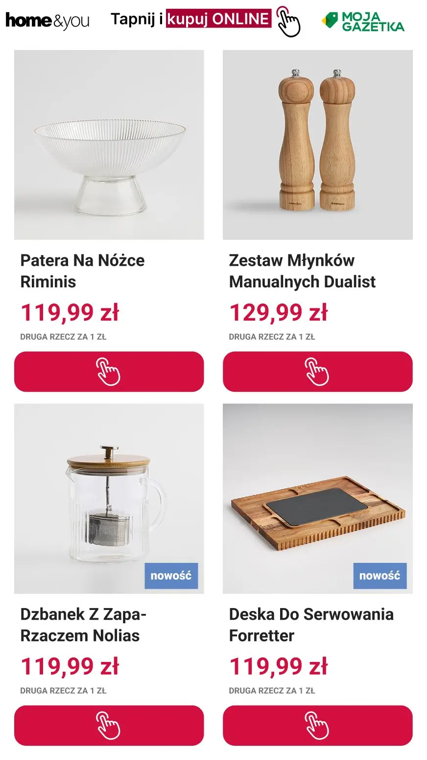 gazetka promocyjna home&you Druga rzecz 1 zł Online i Stacjonarnie! - Strona 4