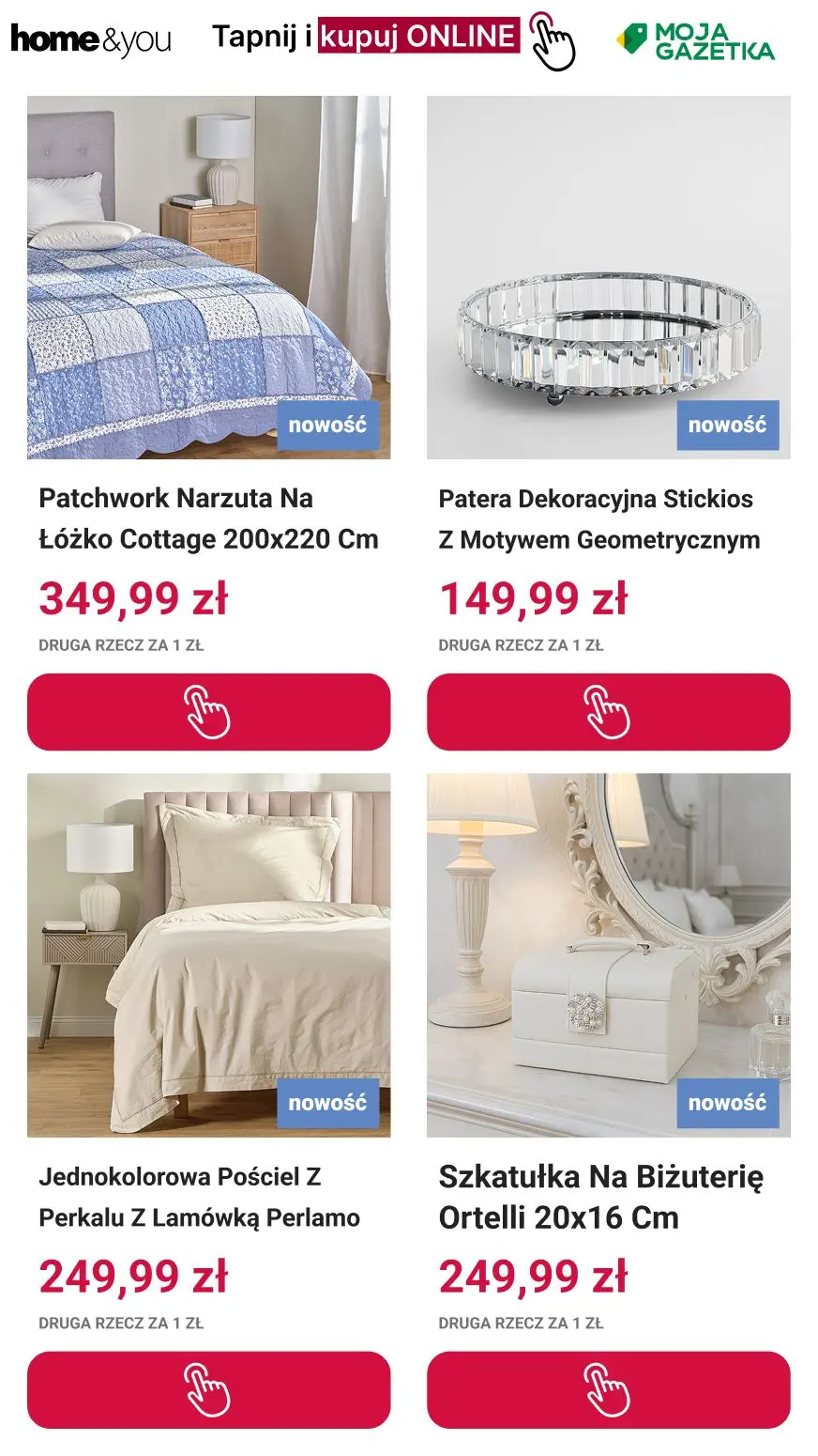 gazetka promocyjna home&you Druga rzecz 1 zł Online i Stacjonarnie! - Strona 6