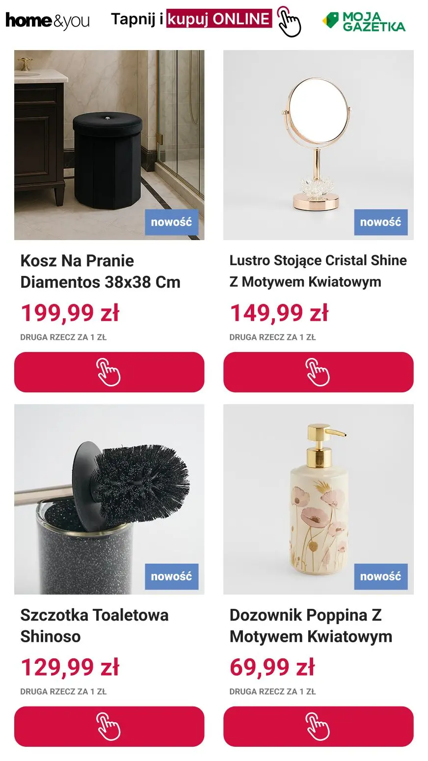 gazetka promocyjna home&you Druga rzecz 1 zł Online i Stacjonarnie! - Strona 7