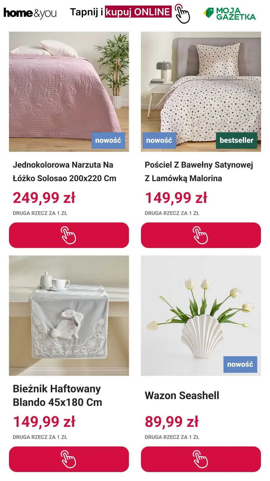 gazetka promocyjna home&you Druga rzecz 1 zł Online i Stacjonarnie! - Strona 9