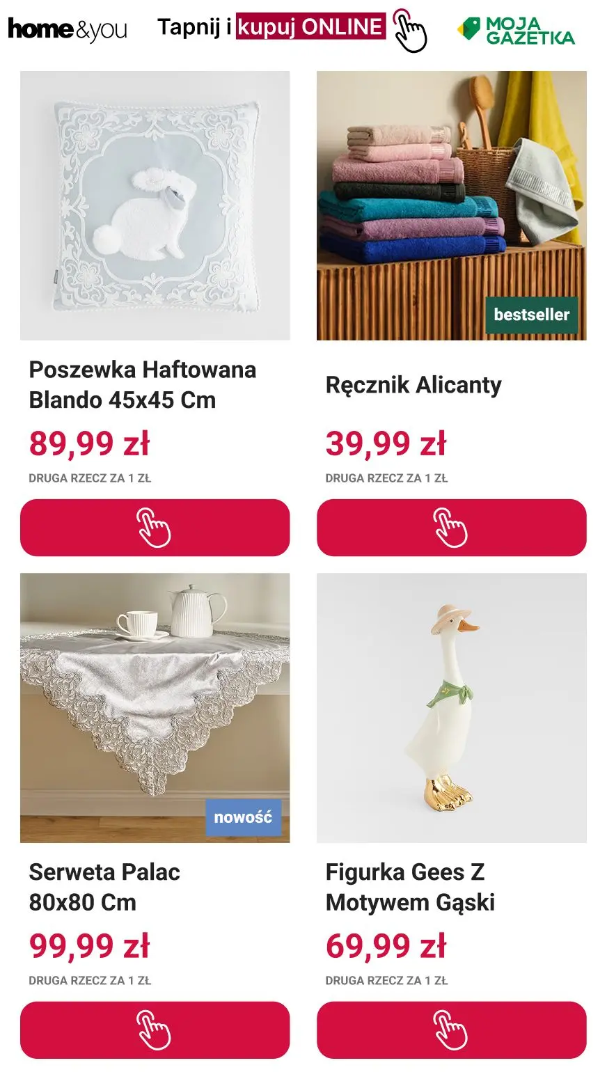 gazetka promocyjna home&you Druga rzecz 1 zł Online i Stacjonarnie! - Strona 10