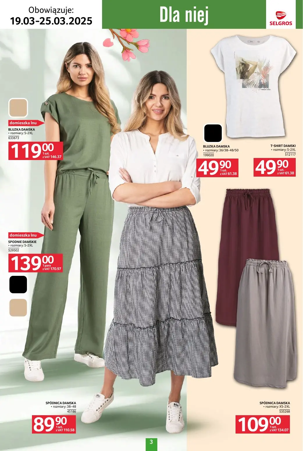gazetka promocyjna SELGROS Katalog Tekstylia - Strona 3
