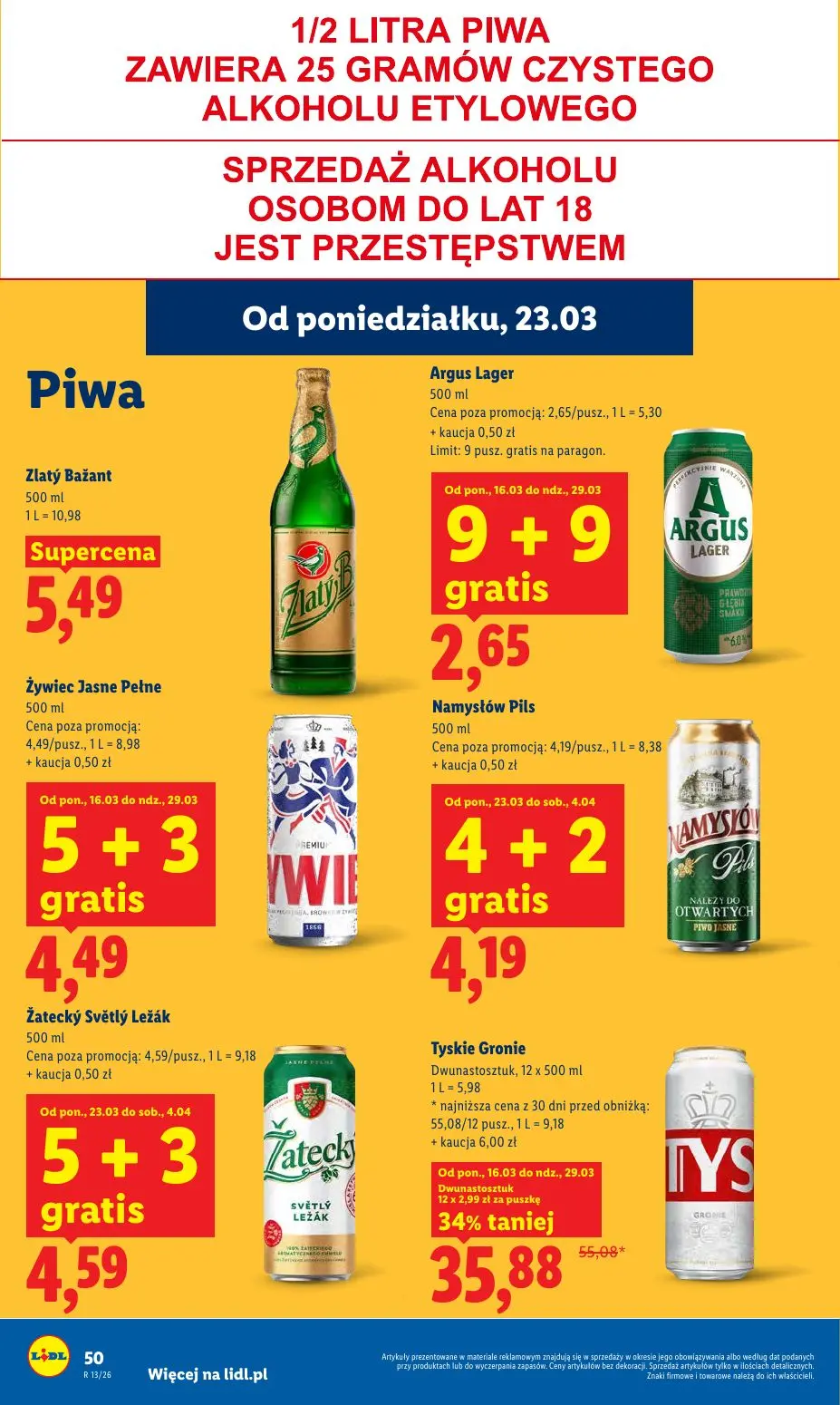 gazetka promocyjna LIDL Od poniedziałku - Strona 50