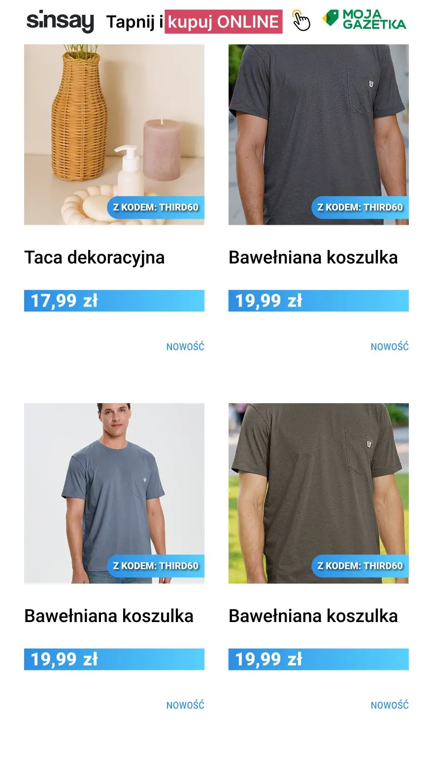 gazetka promocyjna Sinsay ☀️️ -60% na KAŻDY trzeci, najtańszy nieprzeceniony produkt 🌺 - Strona 5