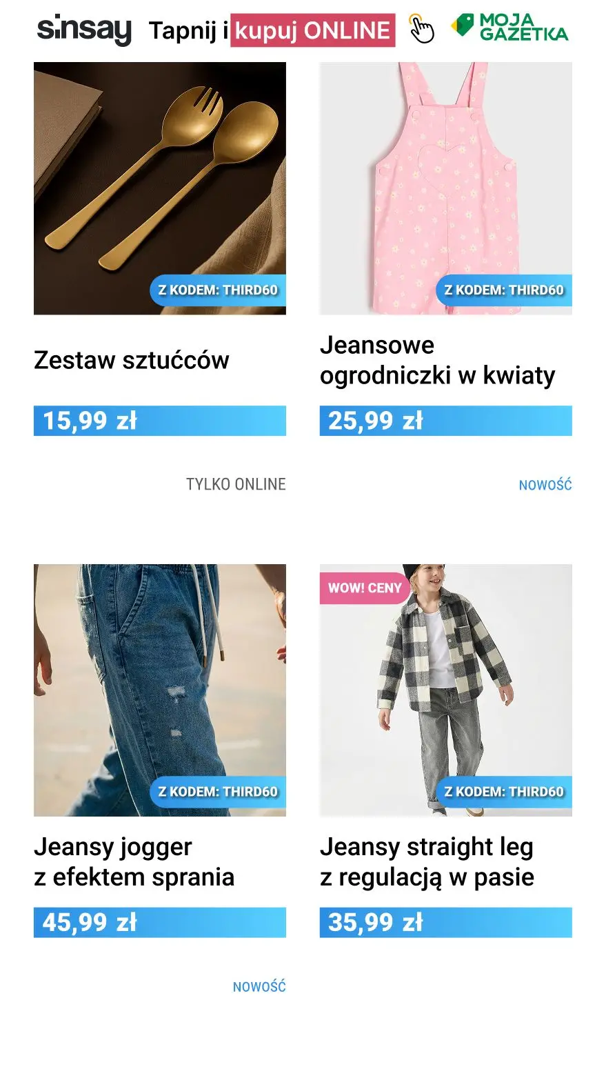 gazetka promocyjna Sinsay ☀️️ -60% na KAŻDY trzeci, najtańszy nieprzeceniony produkt 🌺 - Strona 7