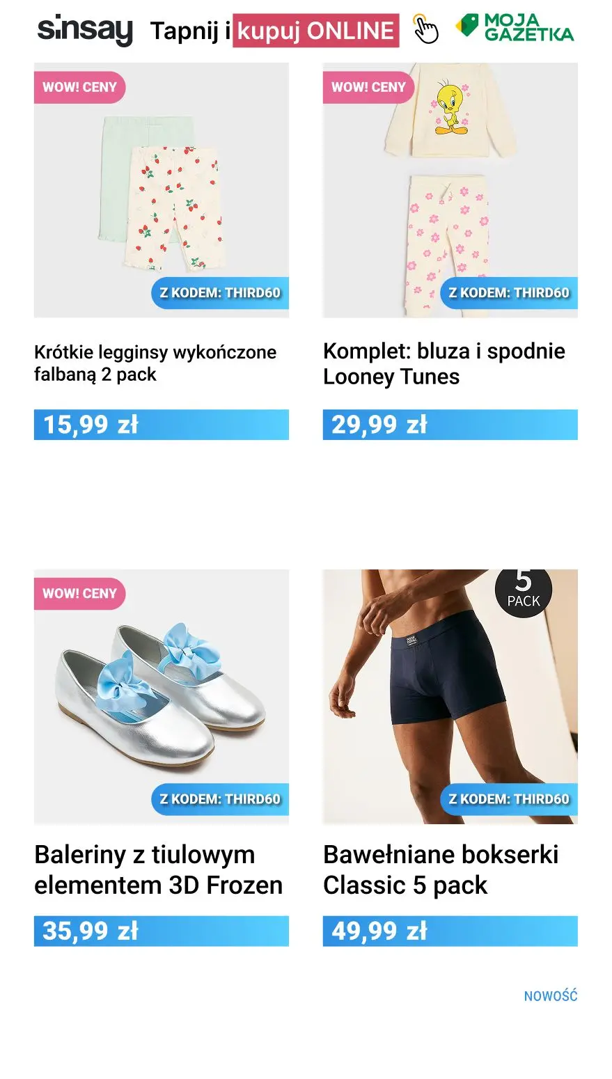 gazetka promocyjna Sinsay ☀️️ -60% na KAŻDY trzeci, najtańszy nieprzeceniony produkt 🌺 - Strona 11