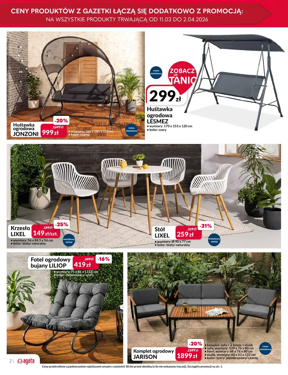 gazetka promocyjna Agata Meble ogrodowe i dodatki - Strona 2