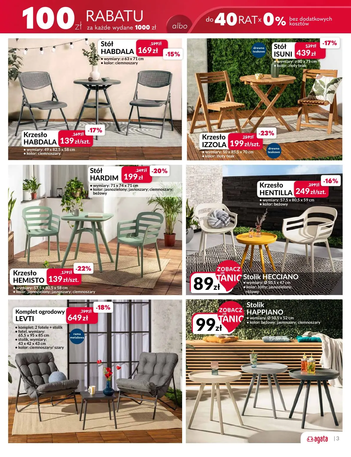 gazetka promocyjna Agata Meble ogrodowe i dodatki - Strona 3