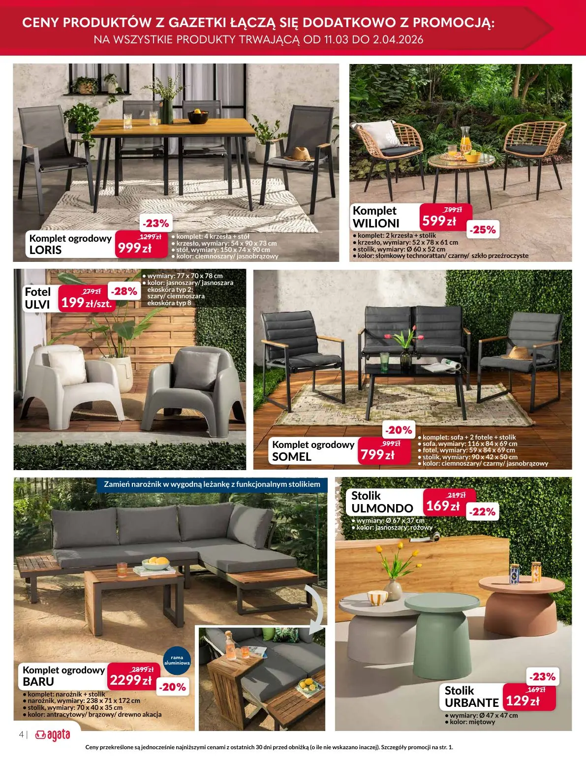 gazetka promocyjna Agata Meble ogrodowe i dodatki - Strona 4