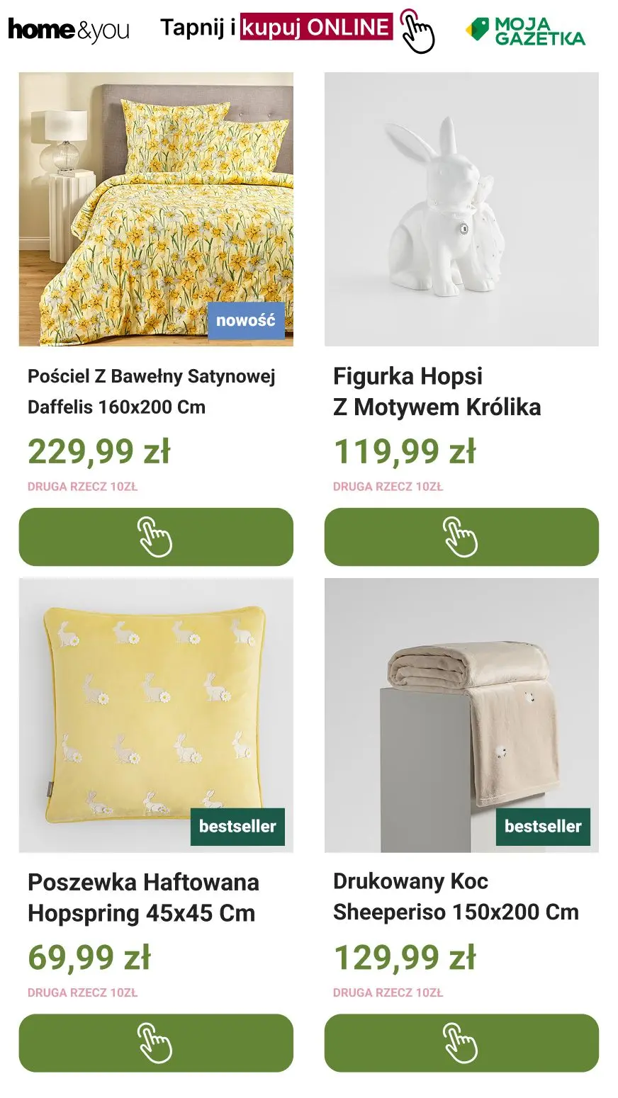 gazetka promocyjna home&you Druga rzecz za 10zł!! 🐇🐇 - Strona 2