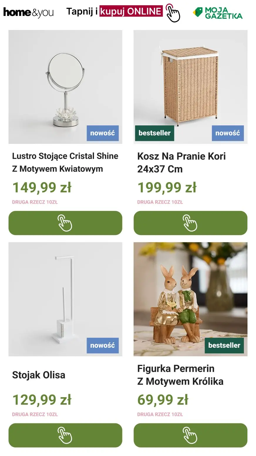 gazetka promocyjna home&you Druga rzecz za 10zł!! 🐇🐇 - Strona 9