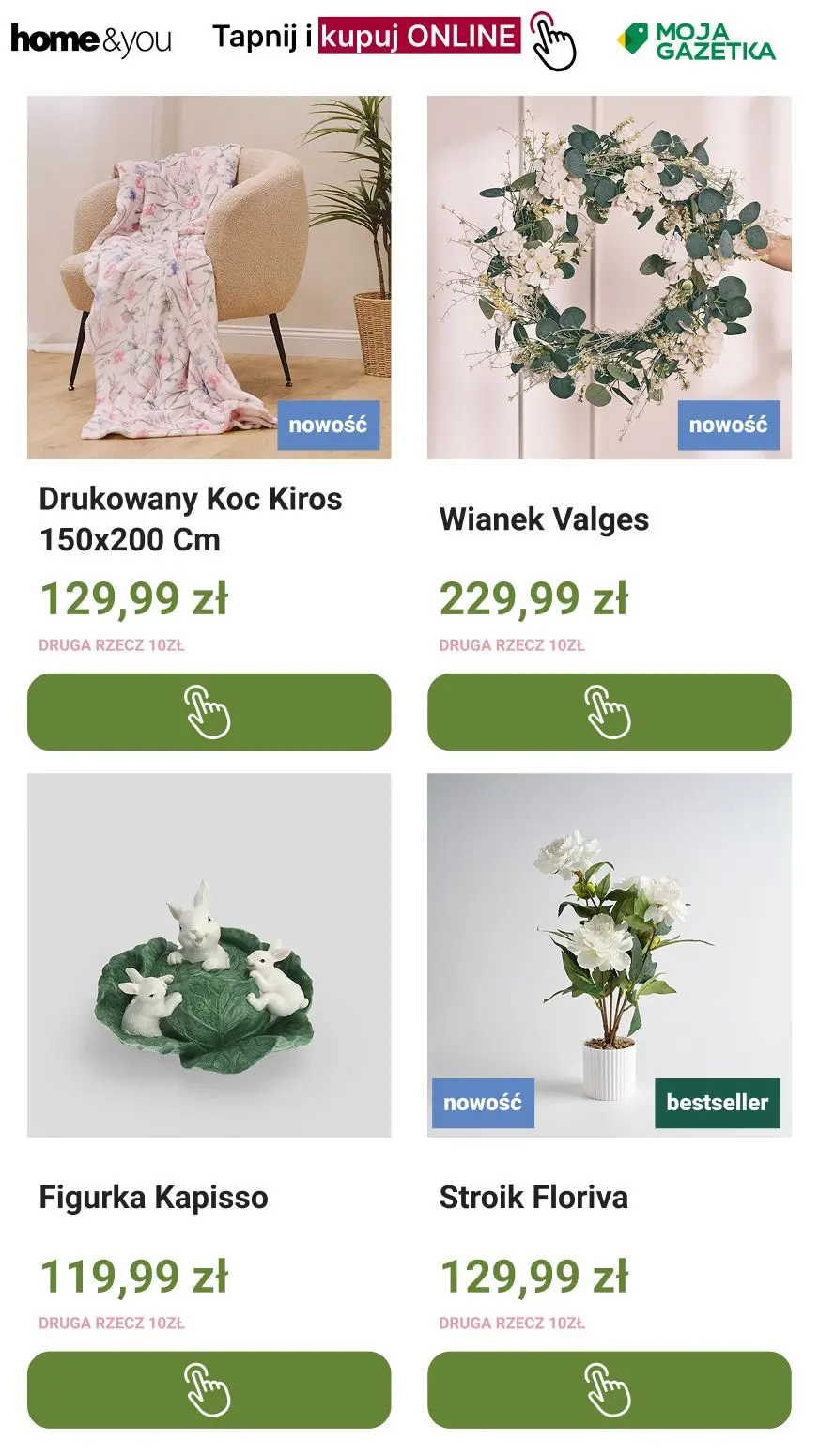 gazetka promocyjna home&you Druga rzecz za 10zł!! 🐇🐇 - Strona 10