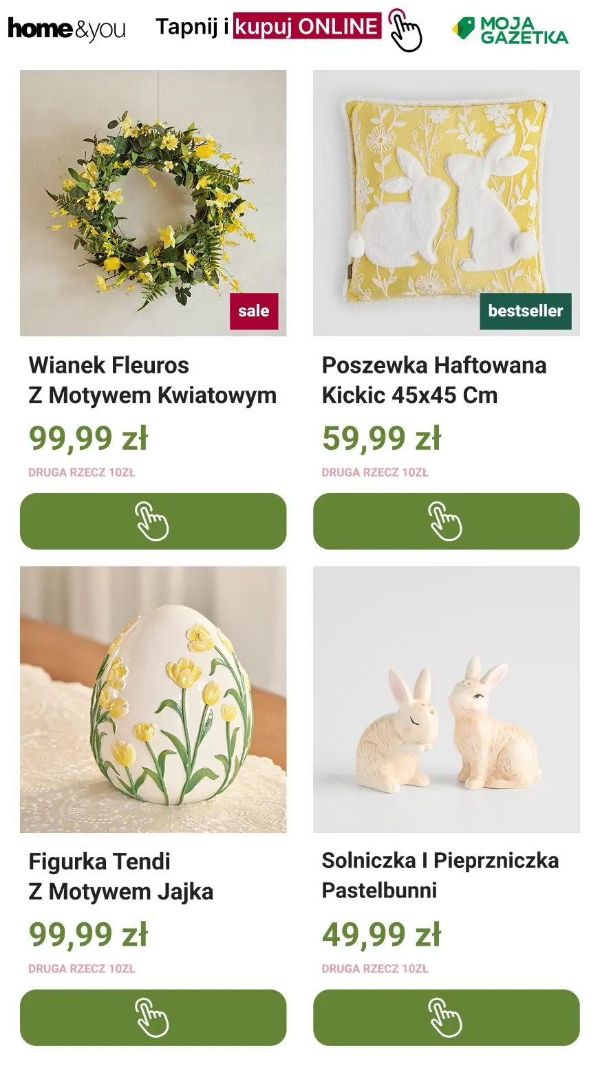 gazetka promocyjna home&you Druga rzecz za 10zł!! 🐇🐇 - Strona 12