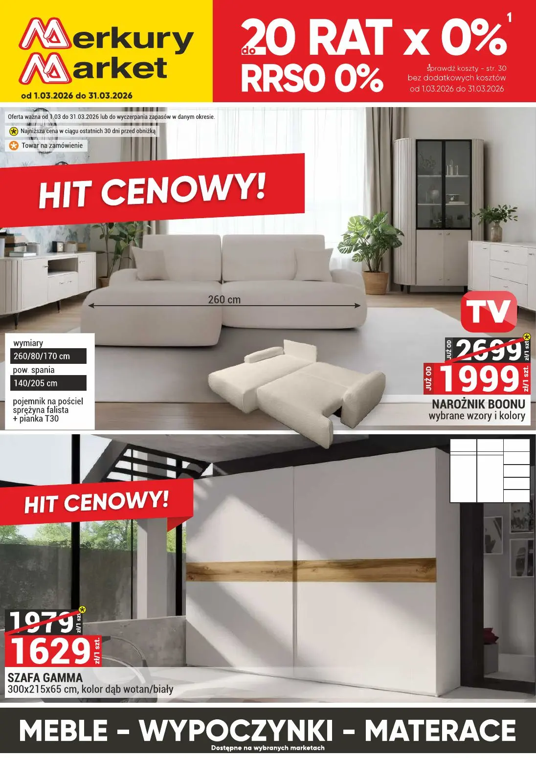 gazetka promocyjna Merkury Market Meble - Strona 1