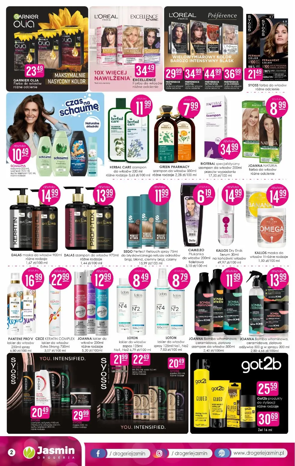 gazetka promocyjna DROGERIE JASMIN  - Strona 2