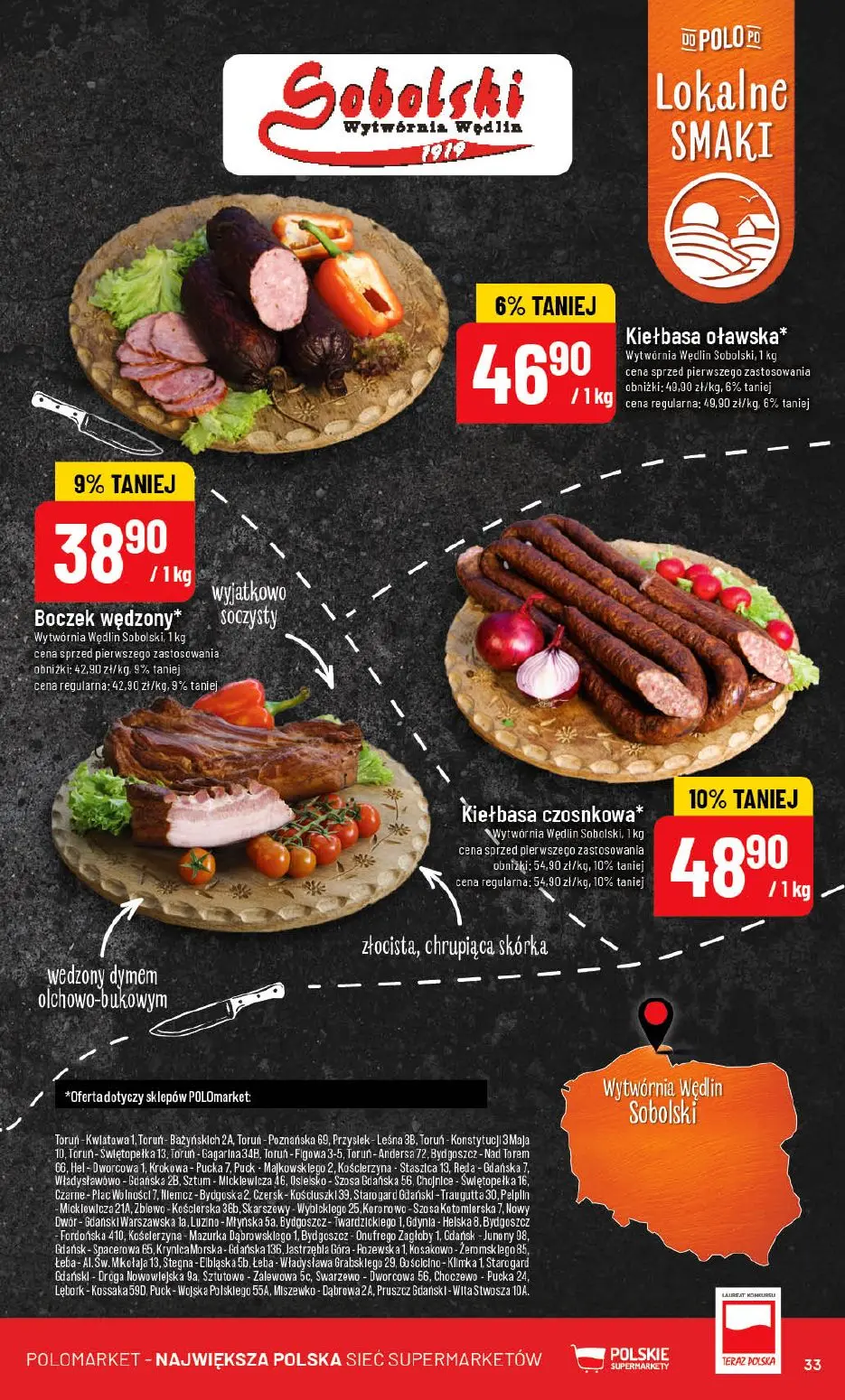 gazetka promocyjna POLOmarket Kujawsko-pomorskie, Pomorskie - Strona 33