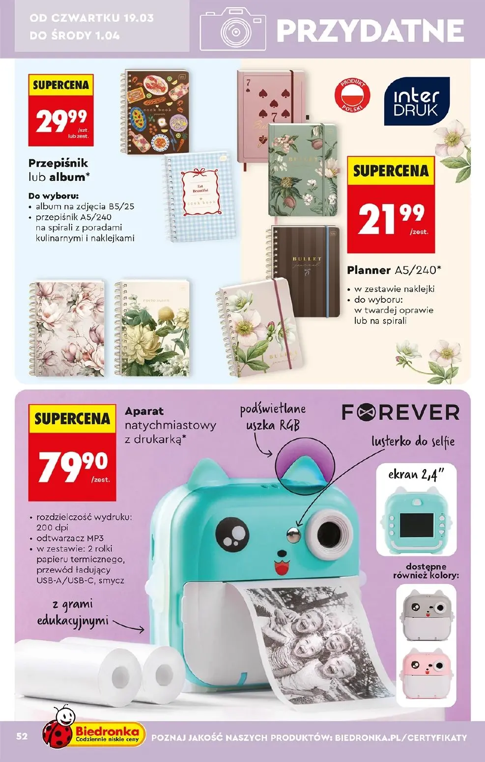 gazetka promocyjna Biedronka Hity i inspiracje Biedronki - Strona 52