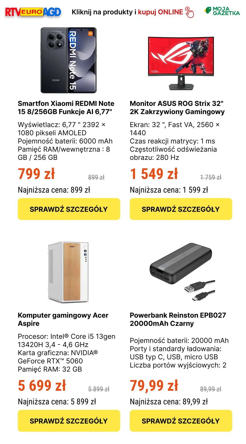 gazetka promocyjna RTV EURO AGD Wielkanocne okazje 💐🎮 - Strona 5