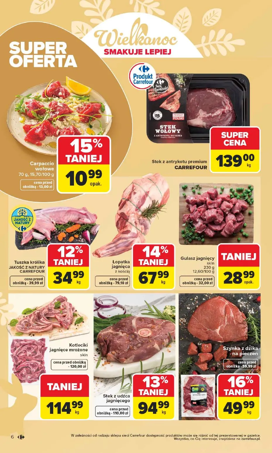 gazetka promocyjna Carrefour Wielkanoc smakuje lepiej - Strona 6