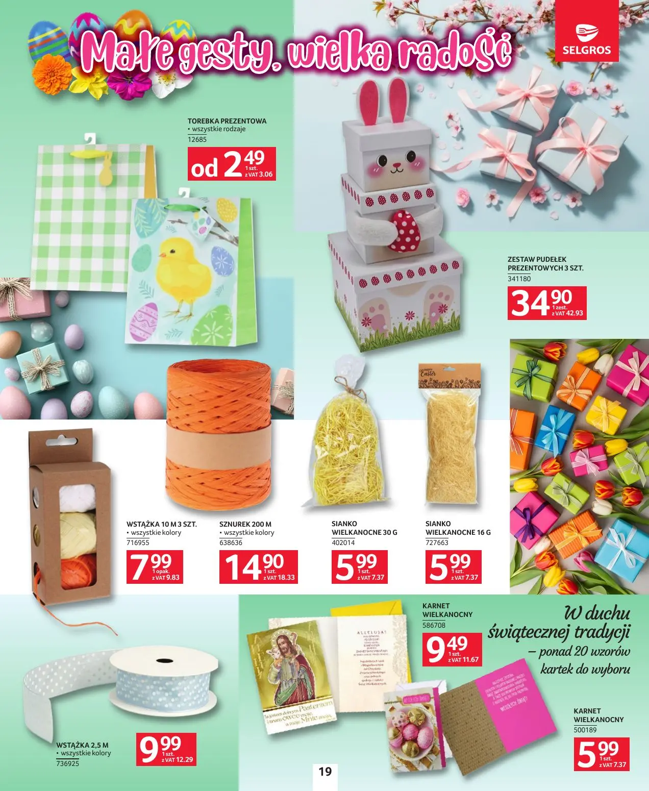 gazetka promocyjna SELGROS Katalog Wielkanoc - Strona 19