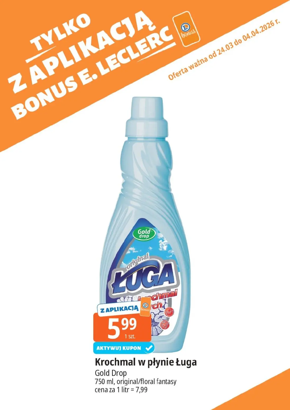 gazetka promocyjna E.Leclerc Kupuj tanio z bonus - Strona 20