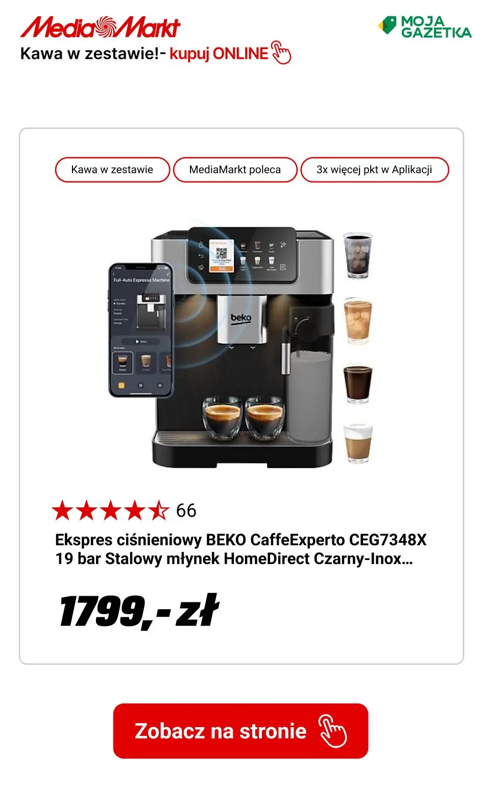 gazetka promocyjna Media Markt Ekspresy automatyczne z 4 kg kawy w zestawie - Strona 7