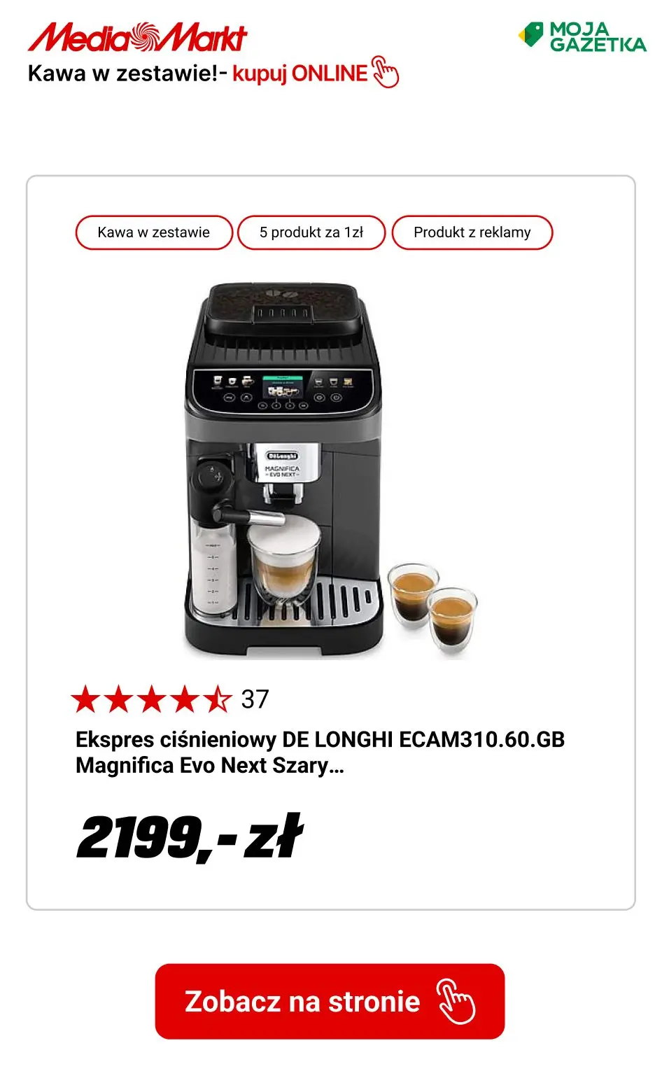 gazetka promocyjna Media Markt Ekspresy automatyczne z 4 kg kawy w zestawie - Strona 8
