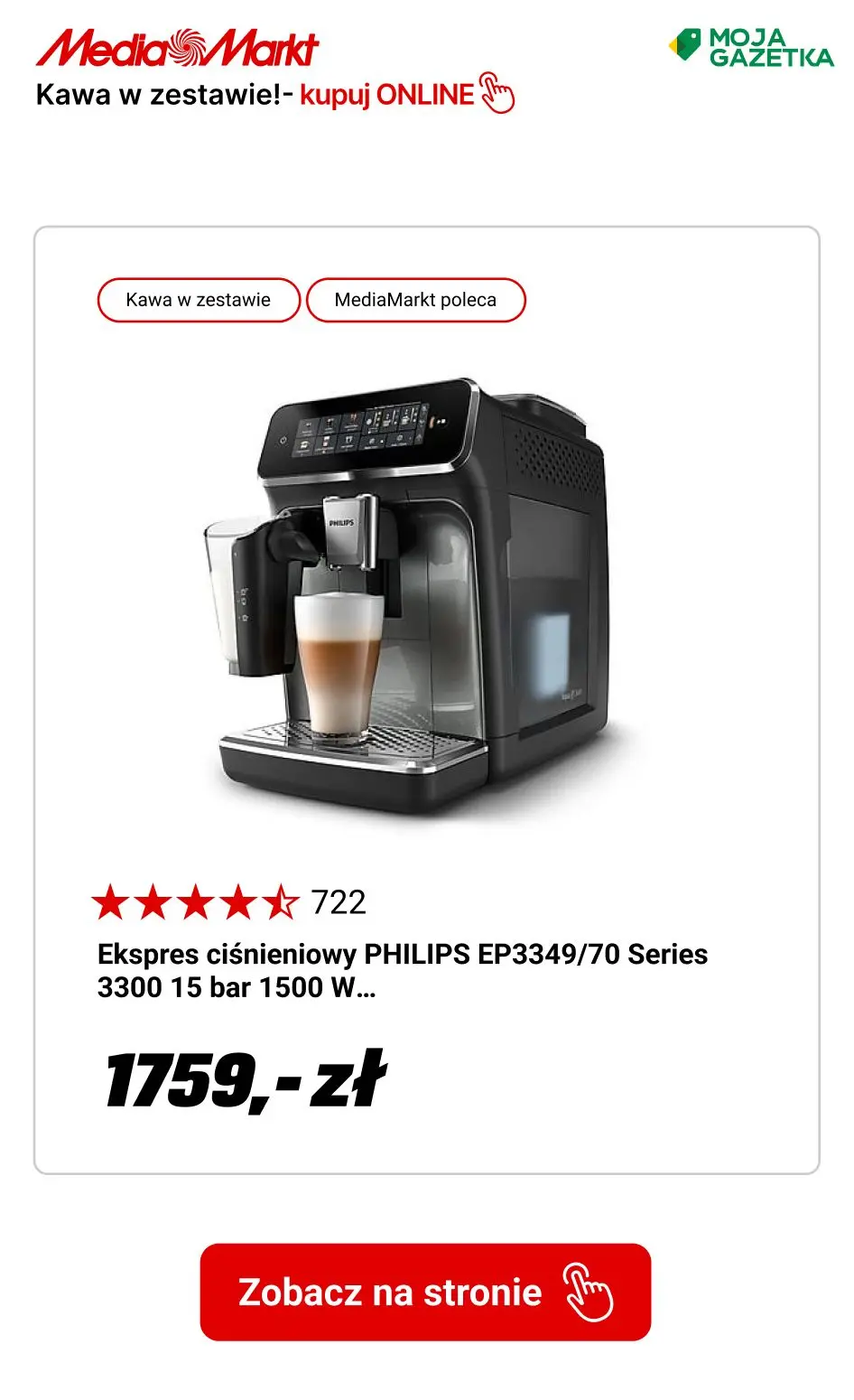 gazetka promocyjna Media Markt Ekspresy automatyczne z 4 kg kawy w zestawie - Strona 11