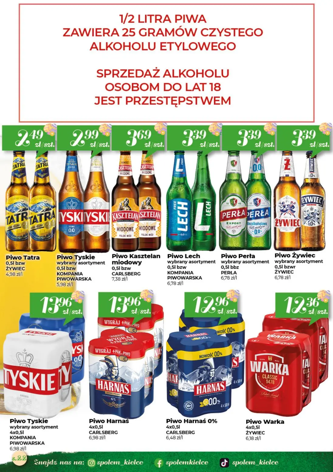 gazetka promocyjna Społem Kielce  - Strona 22