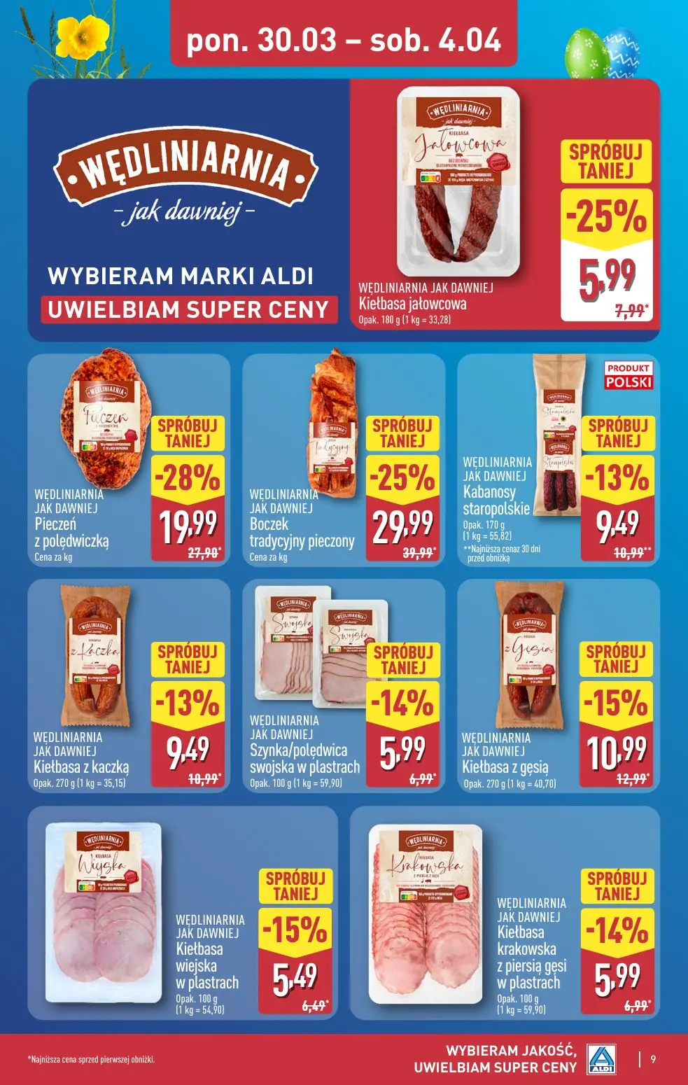 gazetka promocyjna ALDI Na WIELKANOC wybieram ALDI 🐣 - Strona 9