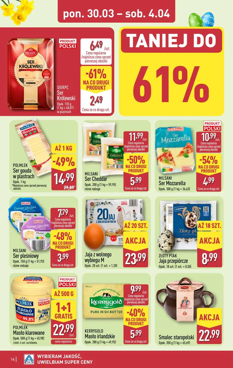 gazetka promocyjna ALDI Na WIELKANOC wybieram ALDI 🐣 - Strona 14