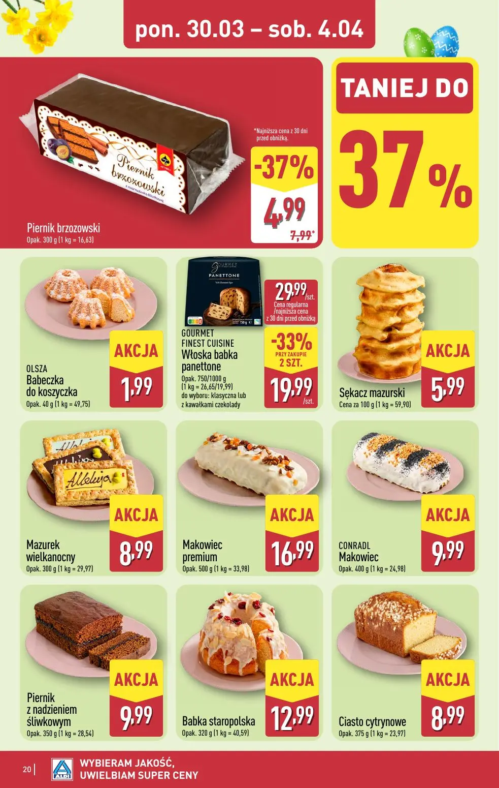 gazetka promocyjna ALDI Na WIELKANOC wybieram ALDI 🐣 - Strona 20