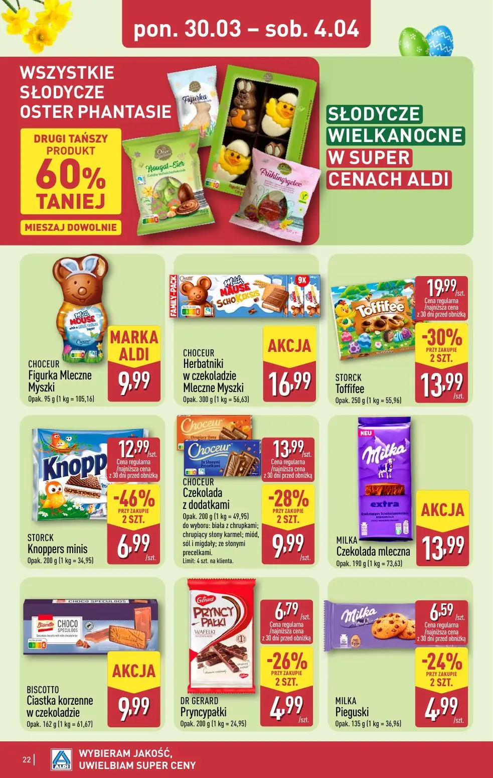 gazetka promocyjna ALDI Na WIELKANOC wybieram ALDI 🐣 - Strona 22