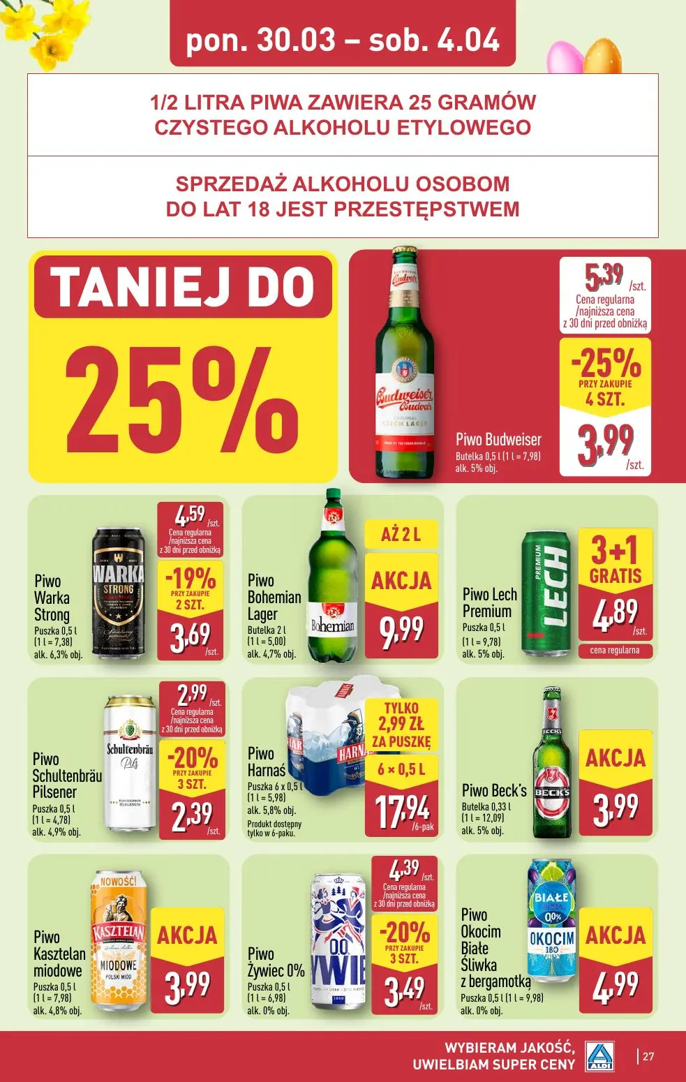 gazetka promocyjna ALDI Na WIELKANOC wybieram ALDI 🐣 - Strona 27