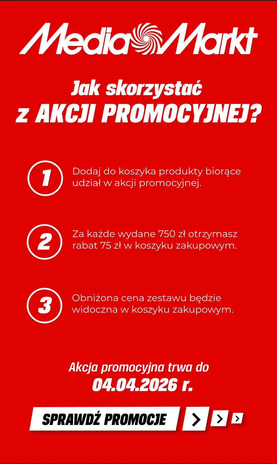 gazetka promocyjna Media Markt Zgarnij 75 zł rabatu za każde 750 zł! - Strona 2