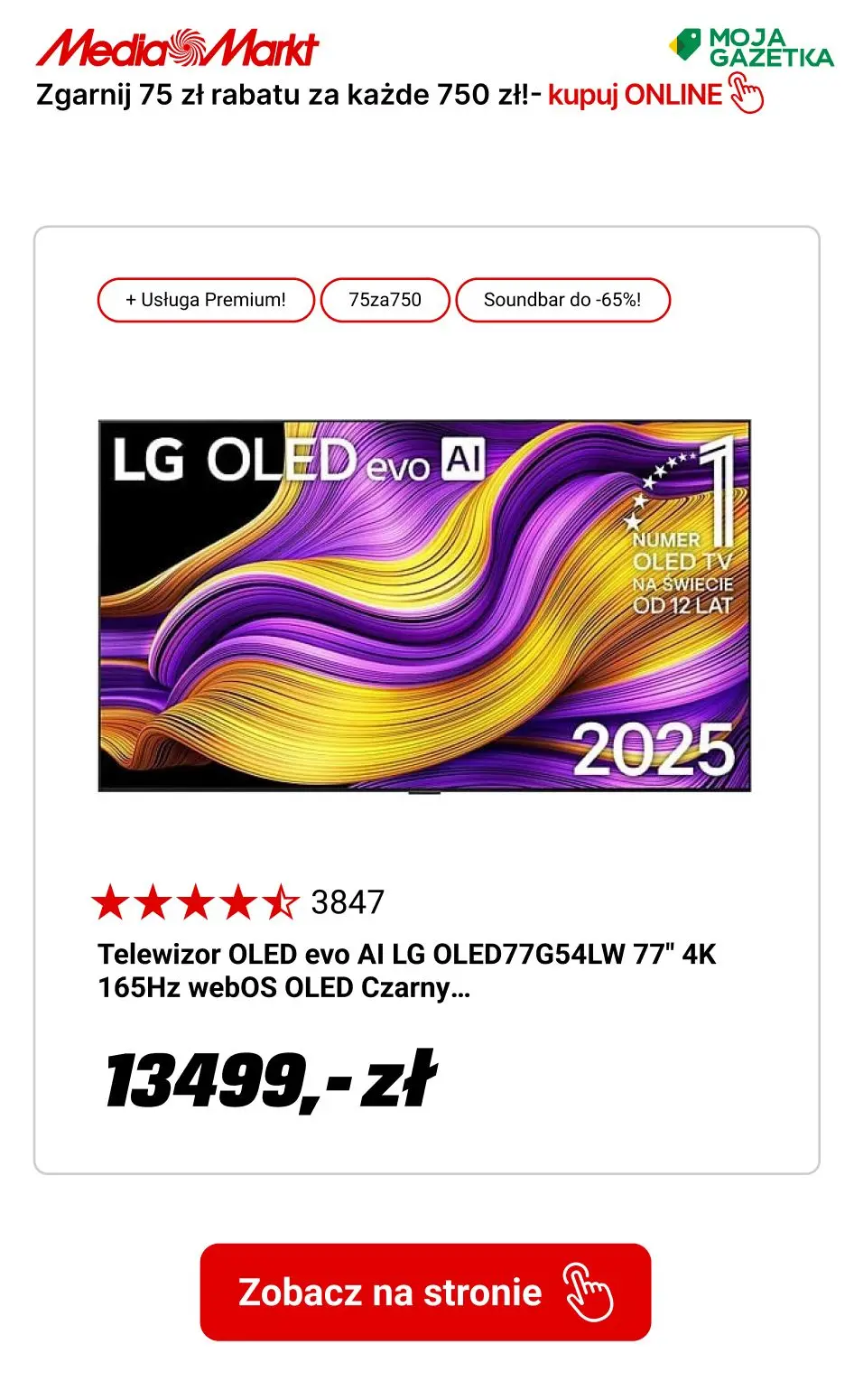 gazetka promocyjna Media Markt Zgarnij 75 zł rabatu za każde 750 zł! - Strona 3