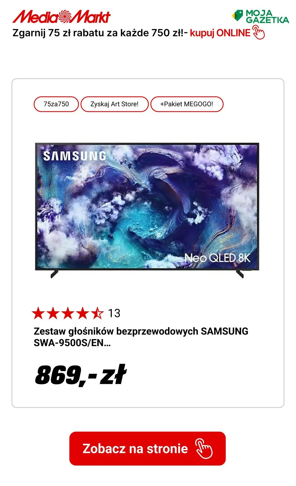 gazetka promocyjna Media Markt Zgarnij 75 zł rabatu za każde 750 zł! - Strona 11
