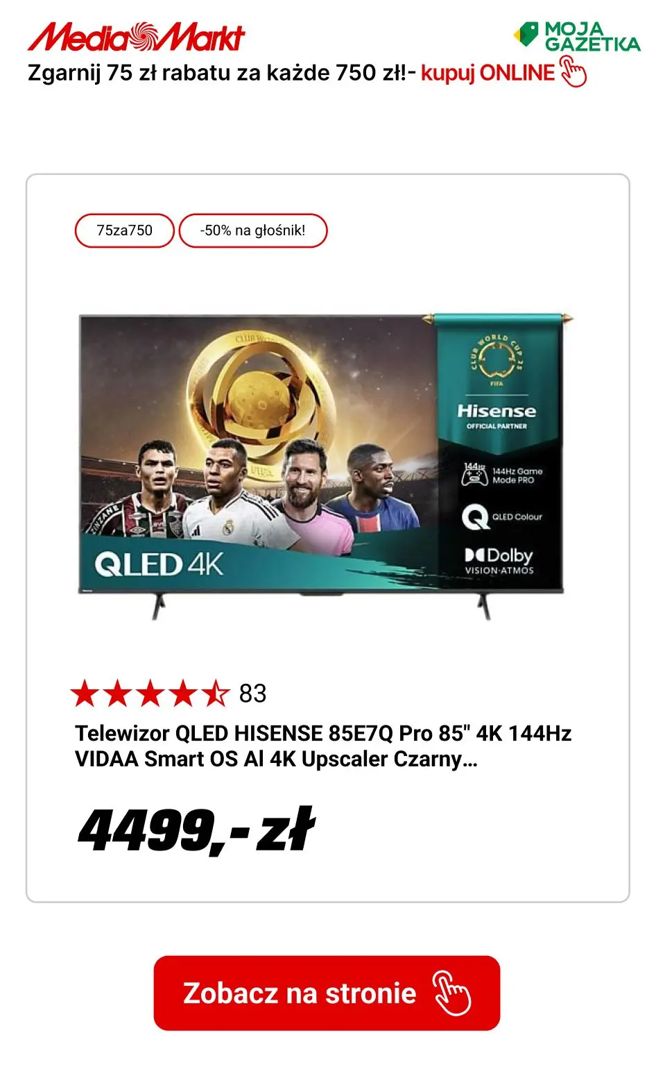 gazetka promocyjna Media Markt Zgarnij 75 zł rabatu za każde 750 zł! - Strona 12