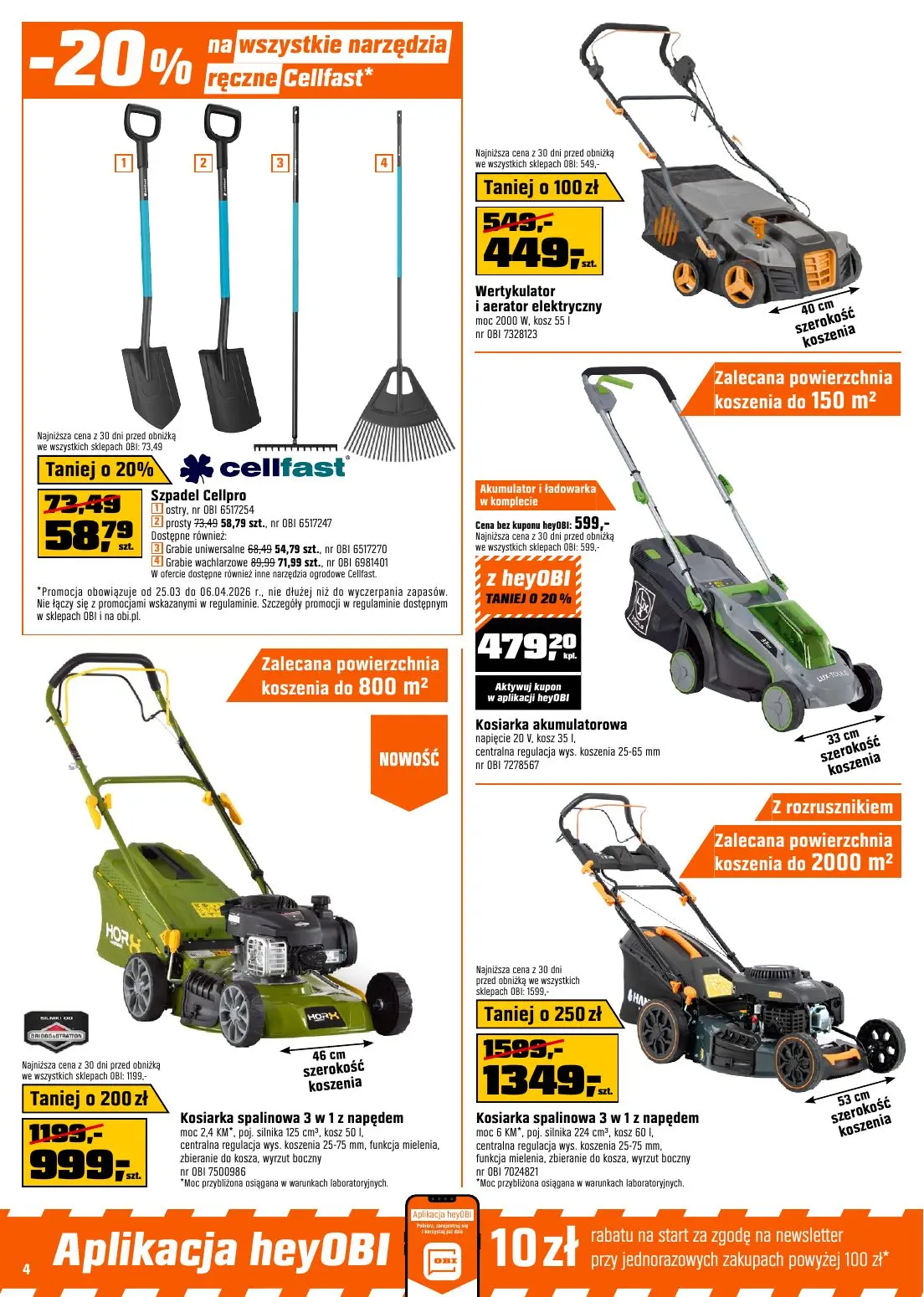 gazetka promocyjna OBI Stworzone do wiosennych prac w ogrodzie - Strona 4
