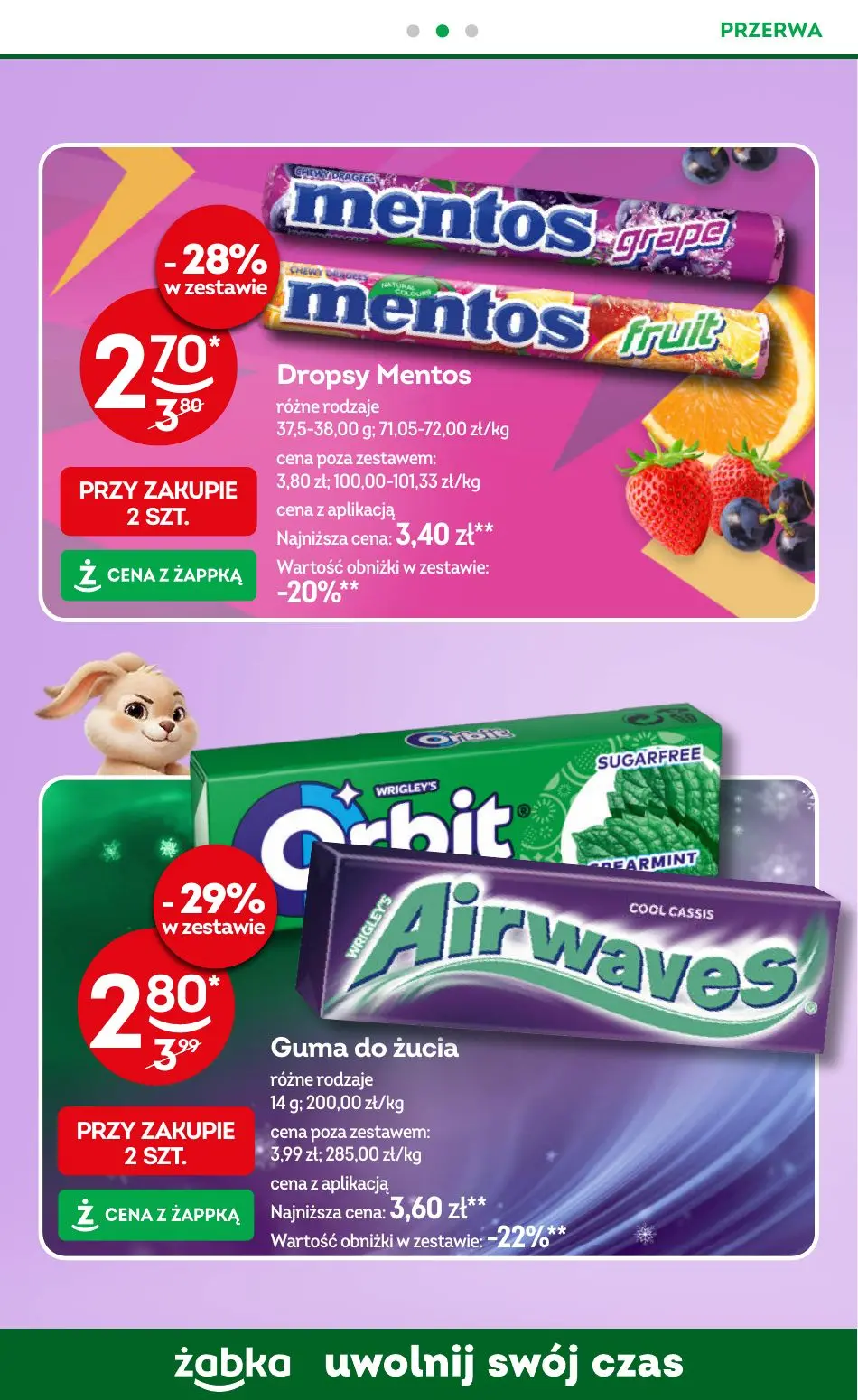 gazetka promocyjna Żabka Uwolnij swój czas! - Strona 62