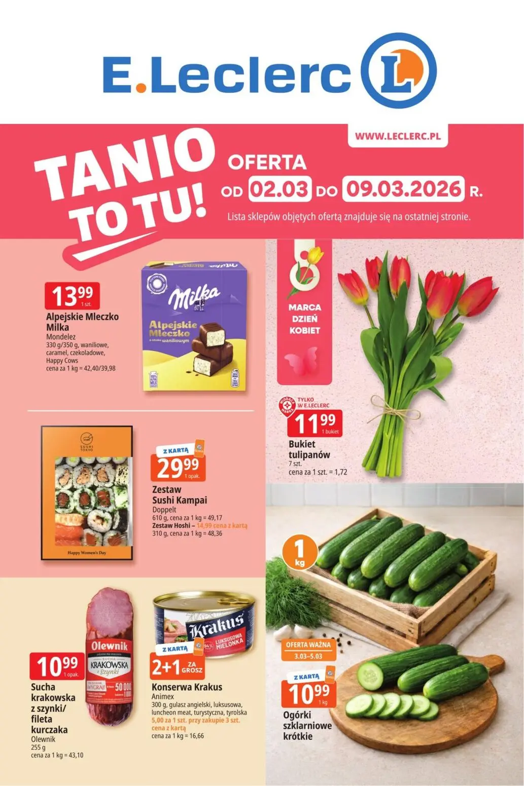 gazetka promocyjna E.Leclerc Tanio to tu - Strona 1