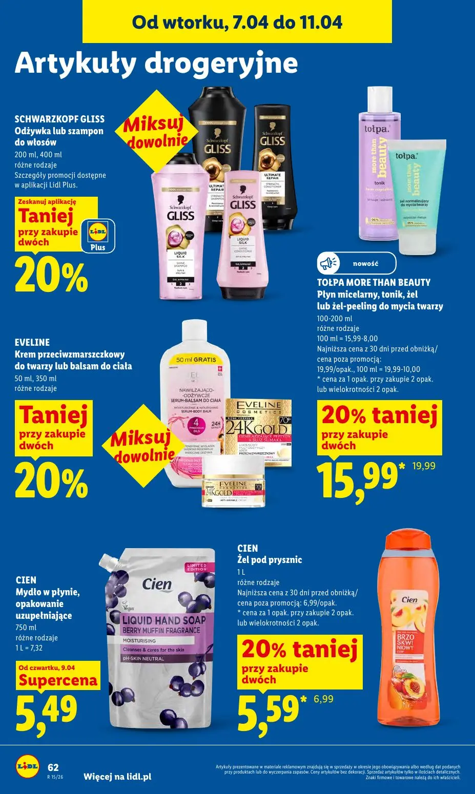 gazetka promocyjna LIDL Od czwartku - Strona 62