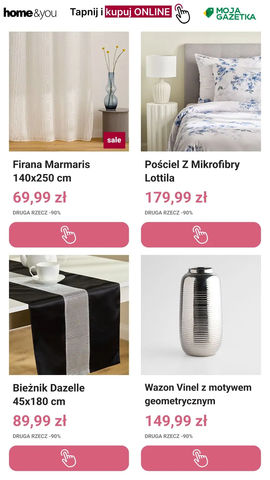 gazetka promocyjna home&you Druga rzecz -90% ! - Strona 3