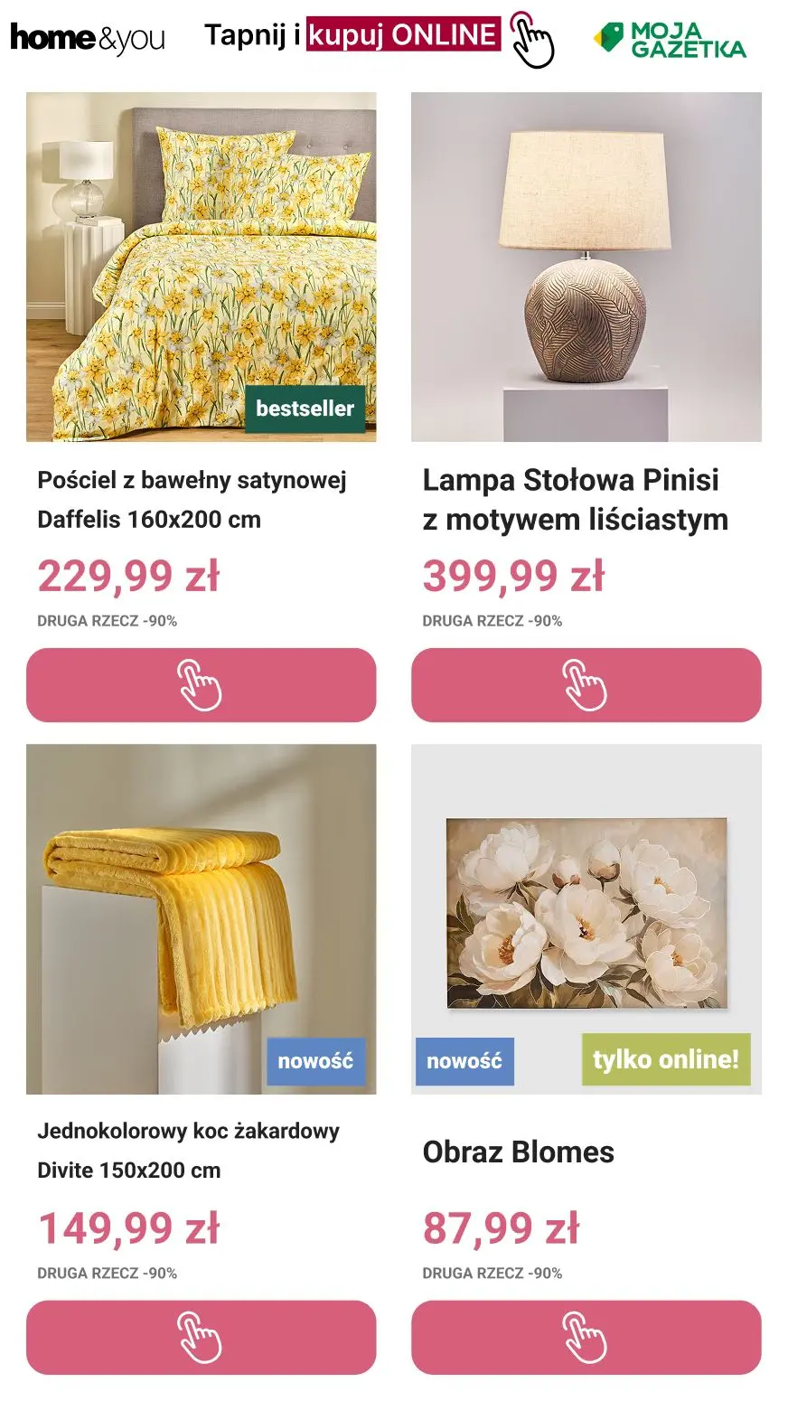 gazetka promocyjna home&you Druga rzecz -90% ! - Strona 5
