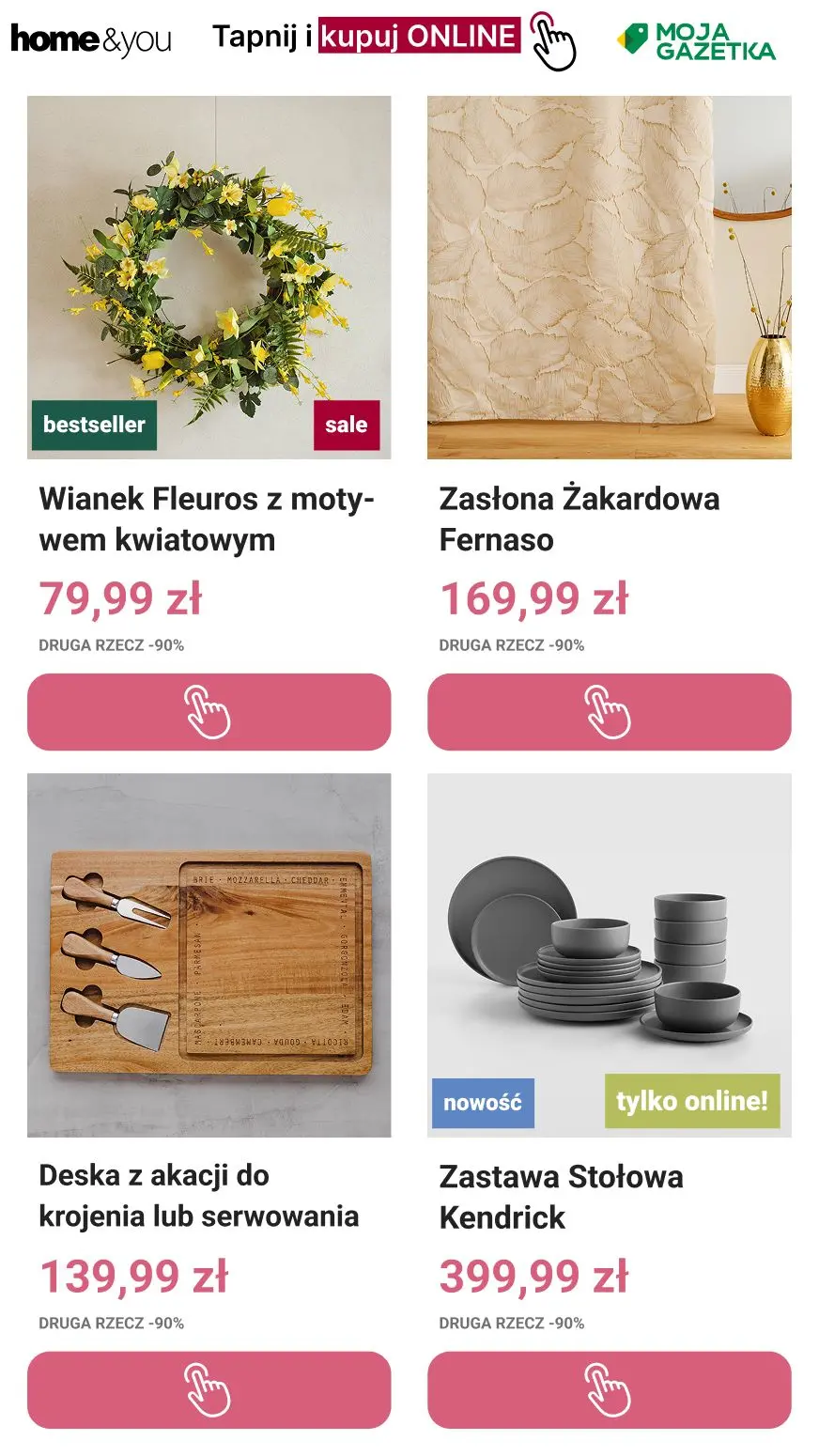 gazetka promocyjna home&you Druga rzecz -90% ! - Strona 6