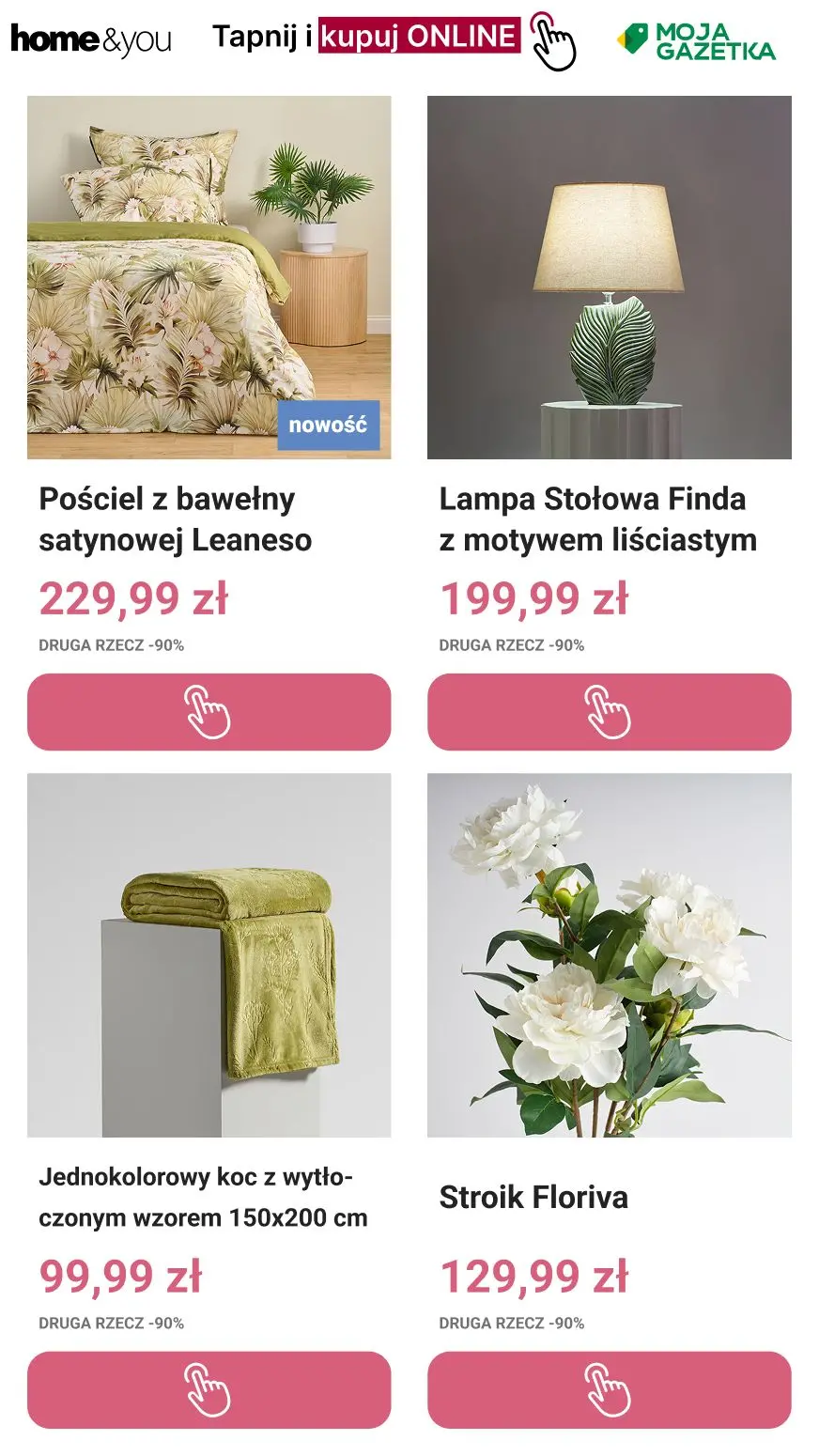 gazetka promocyjna home&you Druga rzecz -90% ! - Strona 8