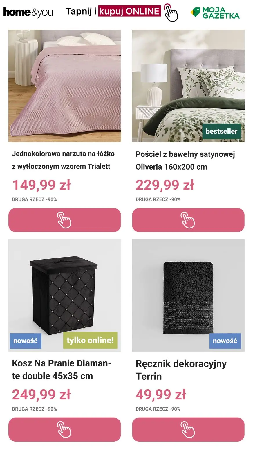 gazetka promocyjna home&you Druga rzecz -90% ! - Strona 9